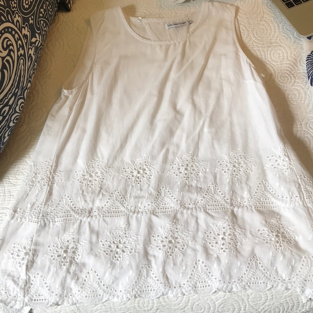 White open back top